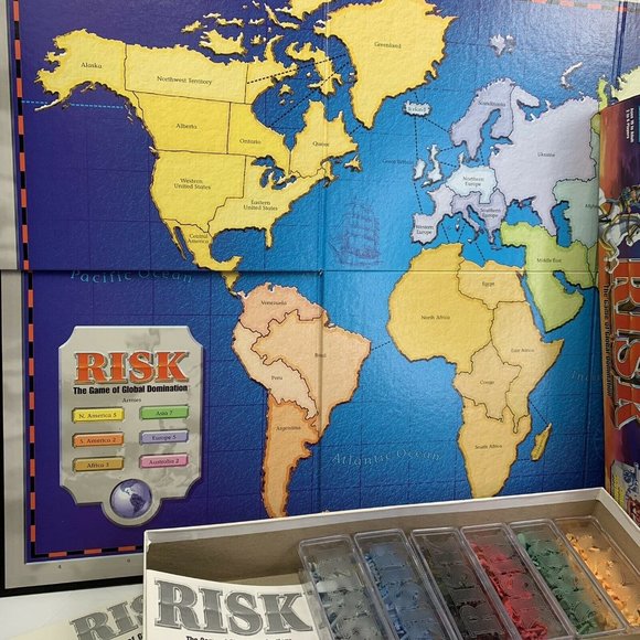 Risk Board Game Vintage 1999 Include Miniature Army Horse Cannon People Complete - Picture 4 of 9